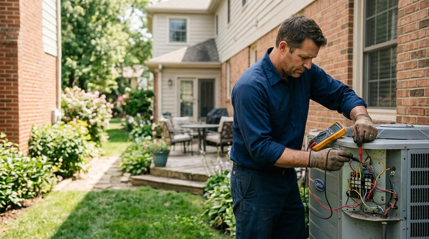 HVAC technician working near Arnett, OK